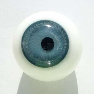 Антикварные стеклянные глаза 19 век, голубая радужка. 18 мм