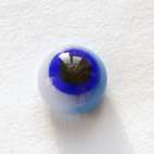 Navy blue on blue. 7 mm. 2.5 euro.