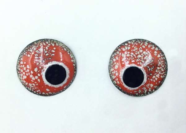 Enamel eyes-buttons. 14 mm.