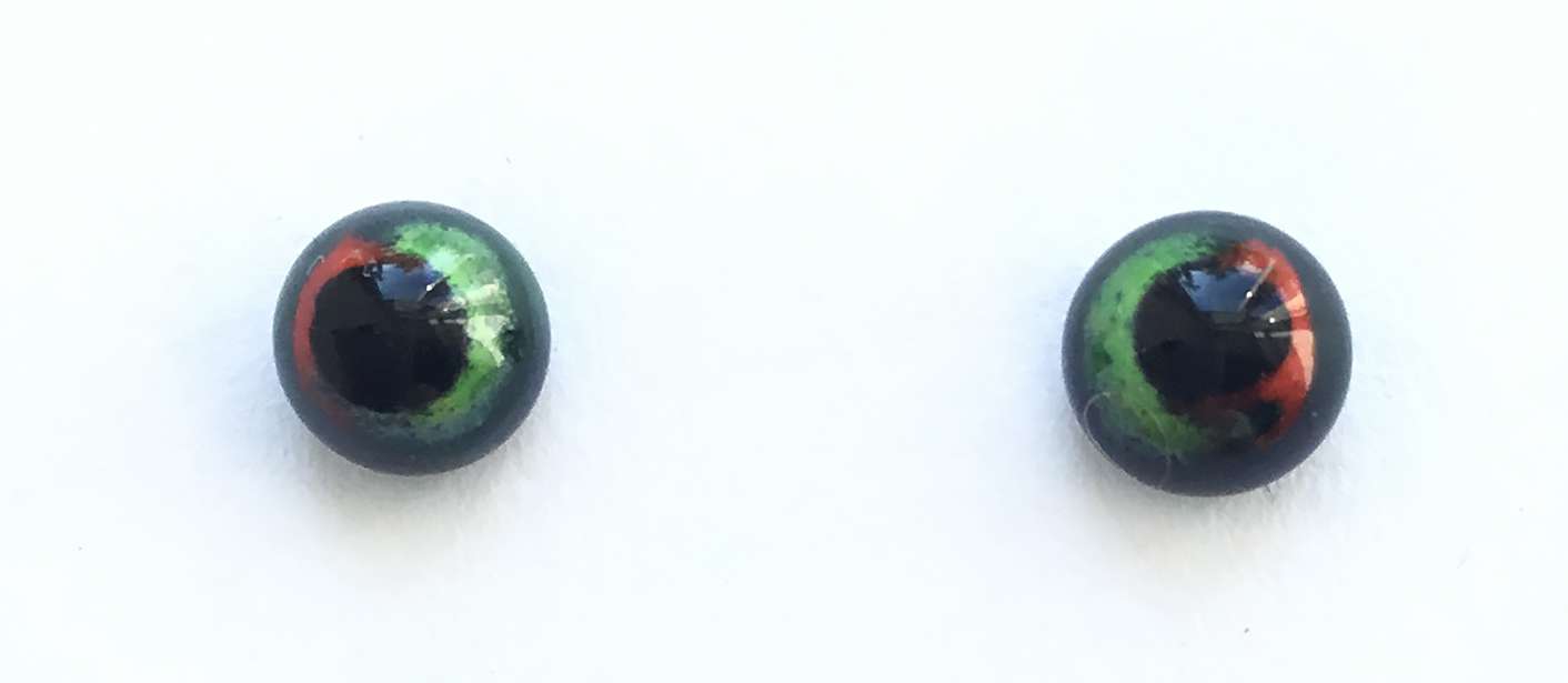 Green on black. 5 mm 2.5 euro
