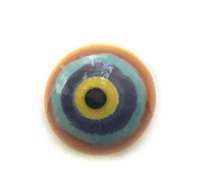Yellow with red, blue 7mm 4 euro
