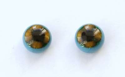 Yellow brown on blue. 10 mm 3.5 euro