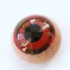 Red on beiges whit crackle. 10 mm 3.5 euro.