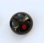 Black whit red dot. 8 mm 2.5 euro