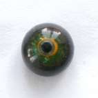 Green and orange on grey, crackle. 10 mm. 3.5 euro.