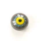 yellow and blue on grey, crackle. 10 mm. 4.5 euro.