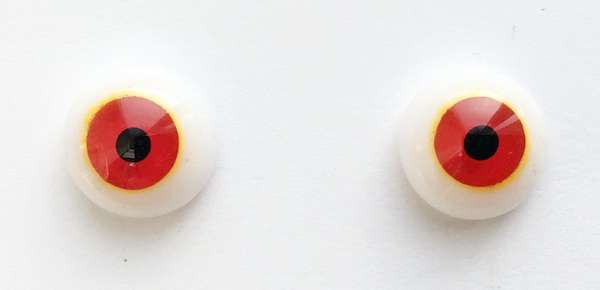 Cherry red with sun rim. 12 mm. 6.5 euro.