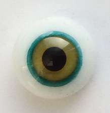 Bog with turquoise rim. 9 mm. 4 euro.