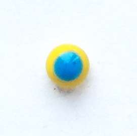 Голубой на желтом. 4 мм. 150 руб.