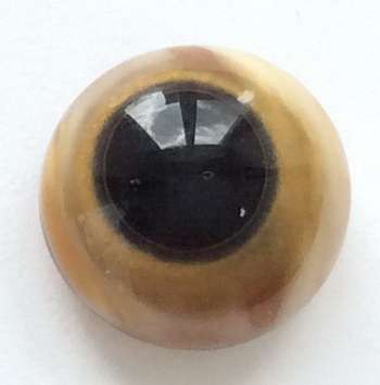 Yellow brown. 9 mm